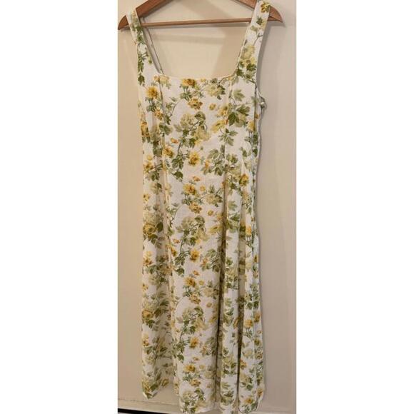 Laura Ashley Floral Print Midi Dress - US Size 10 - Picture 1 of 5
